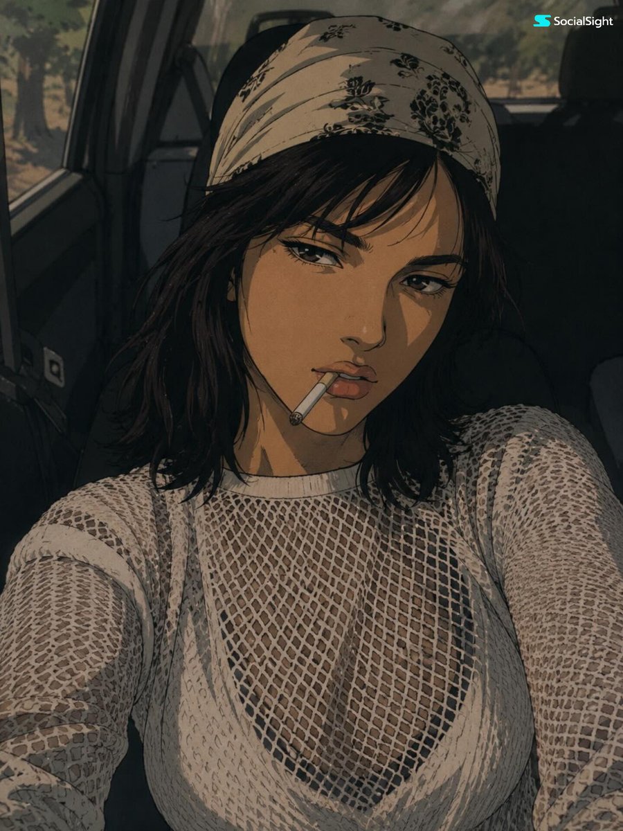 90s Anime Style Portrait