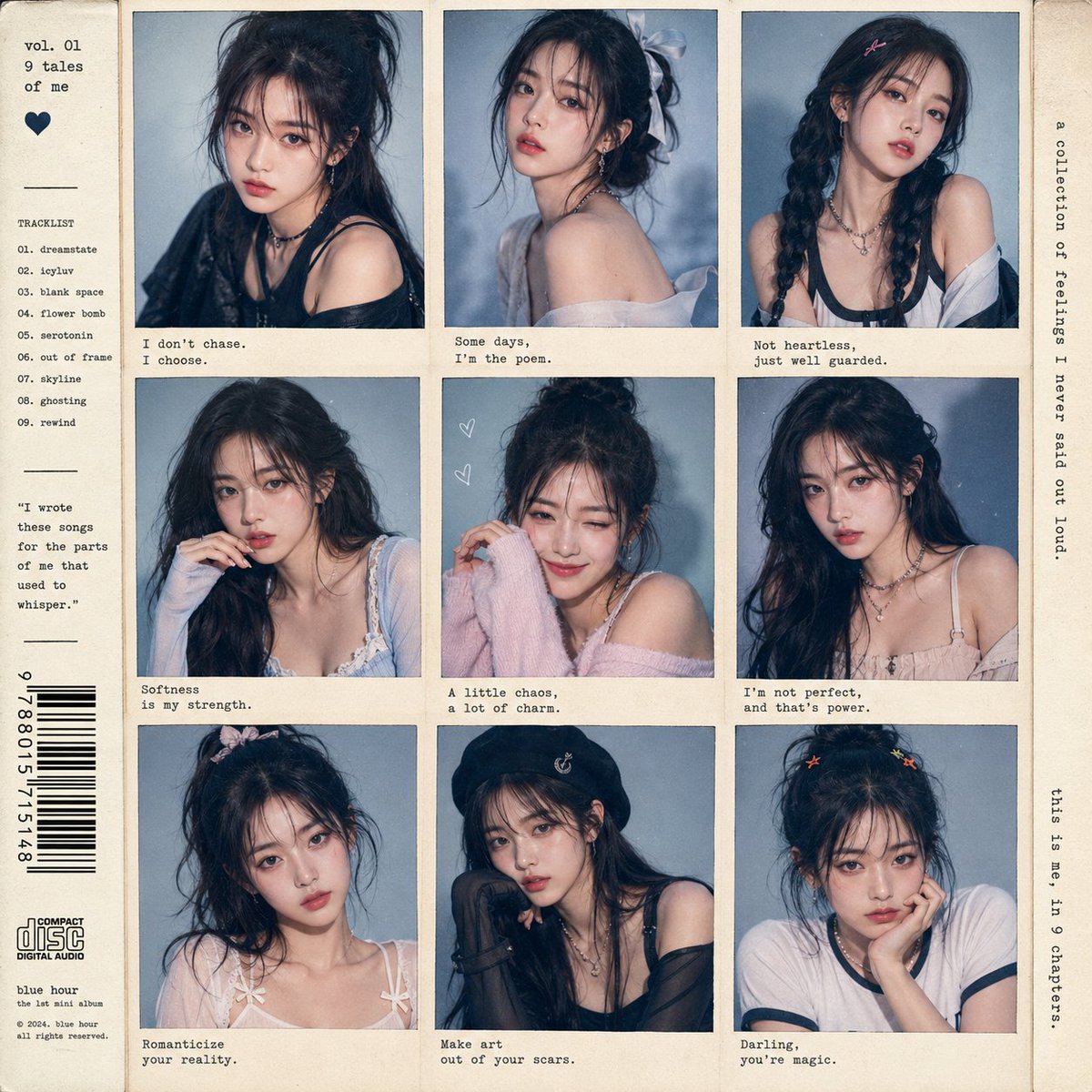 K-Pop Idol 3x3 Portrait Grid