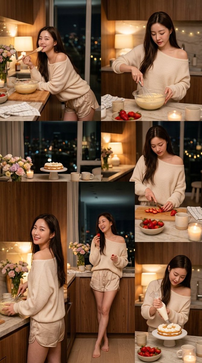 Cozy Korean Kitchen Night Beauty