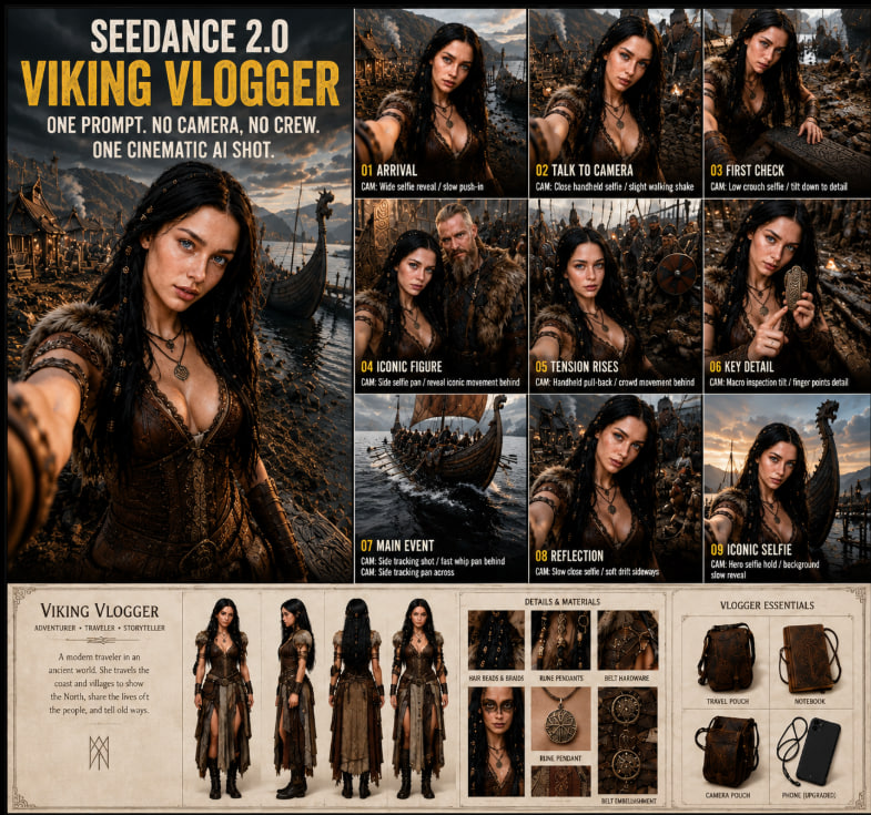 Viking Vlogger AI Storyboard