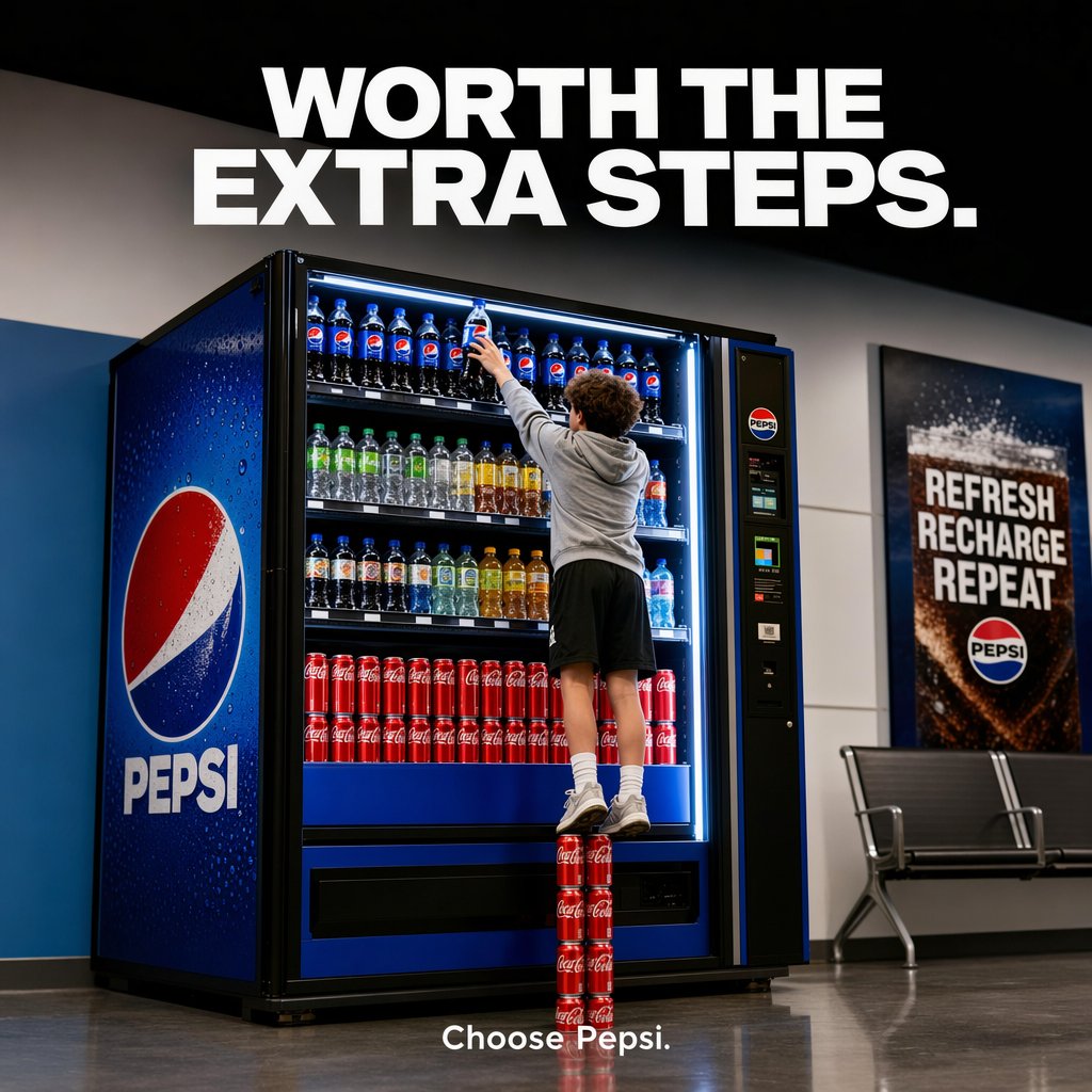 Pepsi Ad: Worth Extra Steps