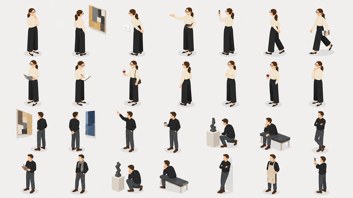 Isometric People Illustration Set