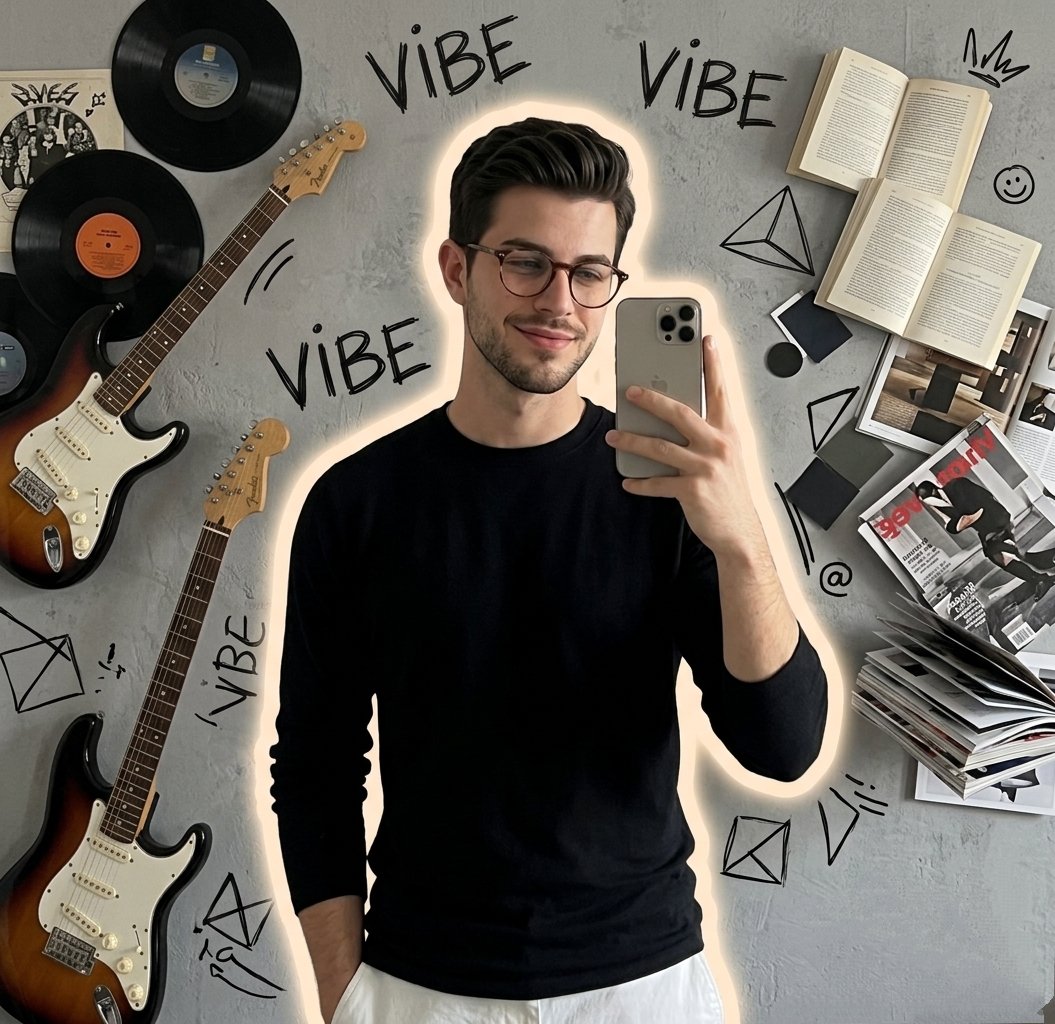 Gen Z Vibe Mirror Selfie