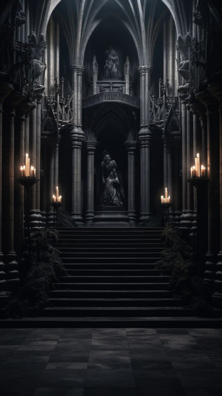 Dark Academia Collegiate Gothic Campus Scene