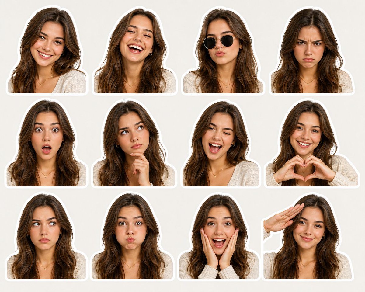 English Beauty Expression Sticker Pack