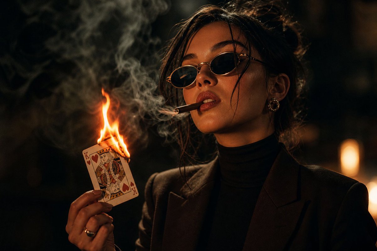 Cinematic Moody Noir Portrait