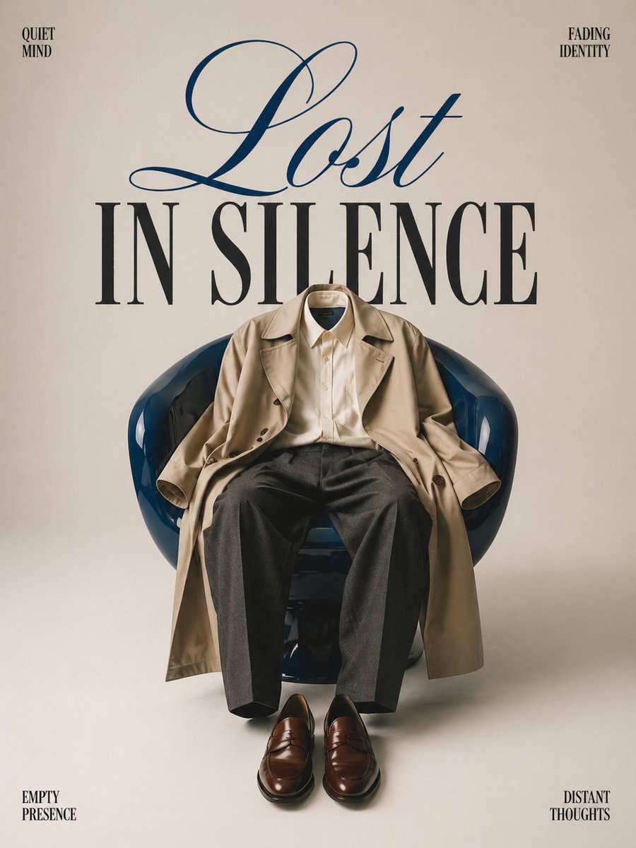 Lost In Silence Fashion Editorial Poster