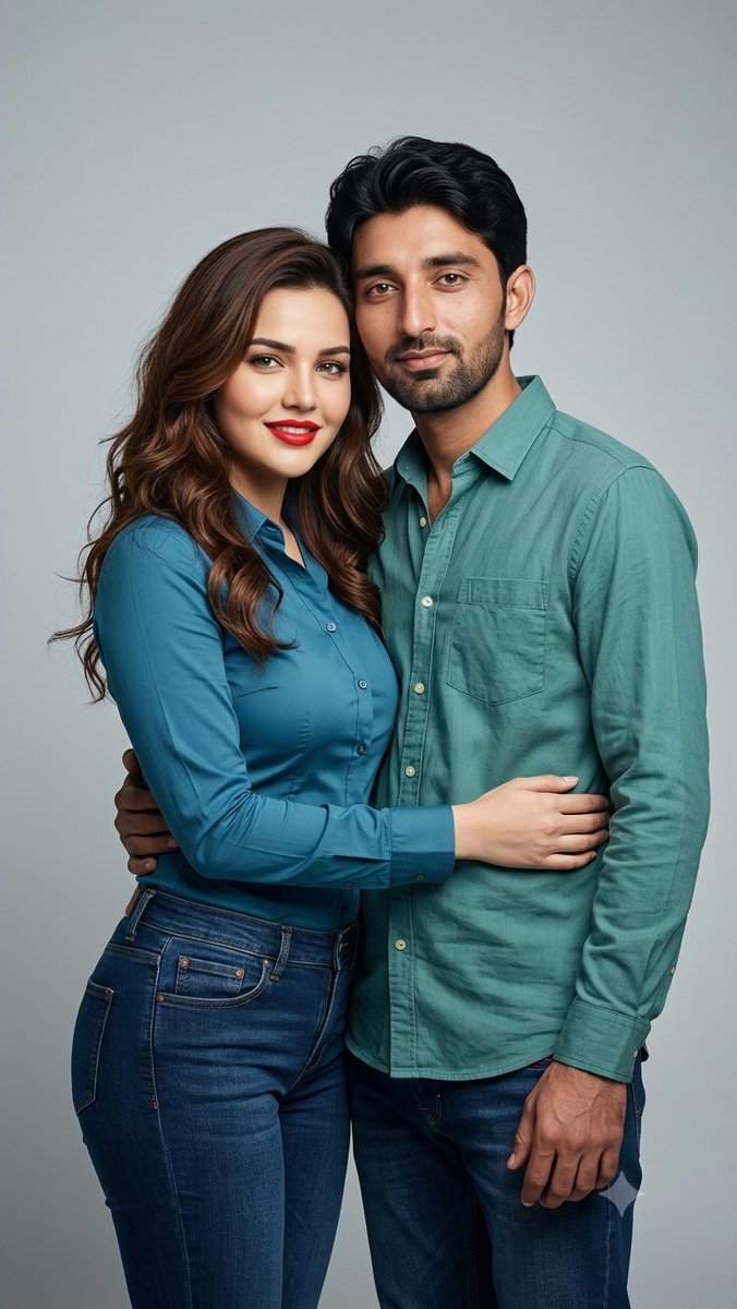 Stylish Couple Studio Photoshoot