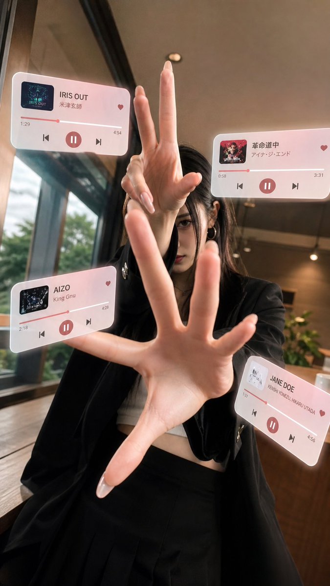AR Music Player Cafe Selfie