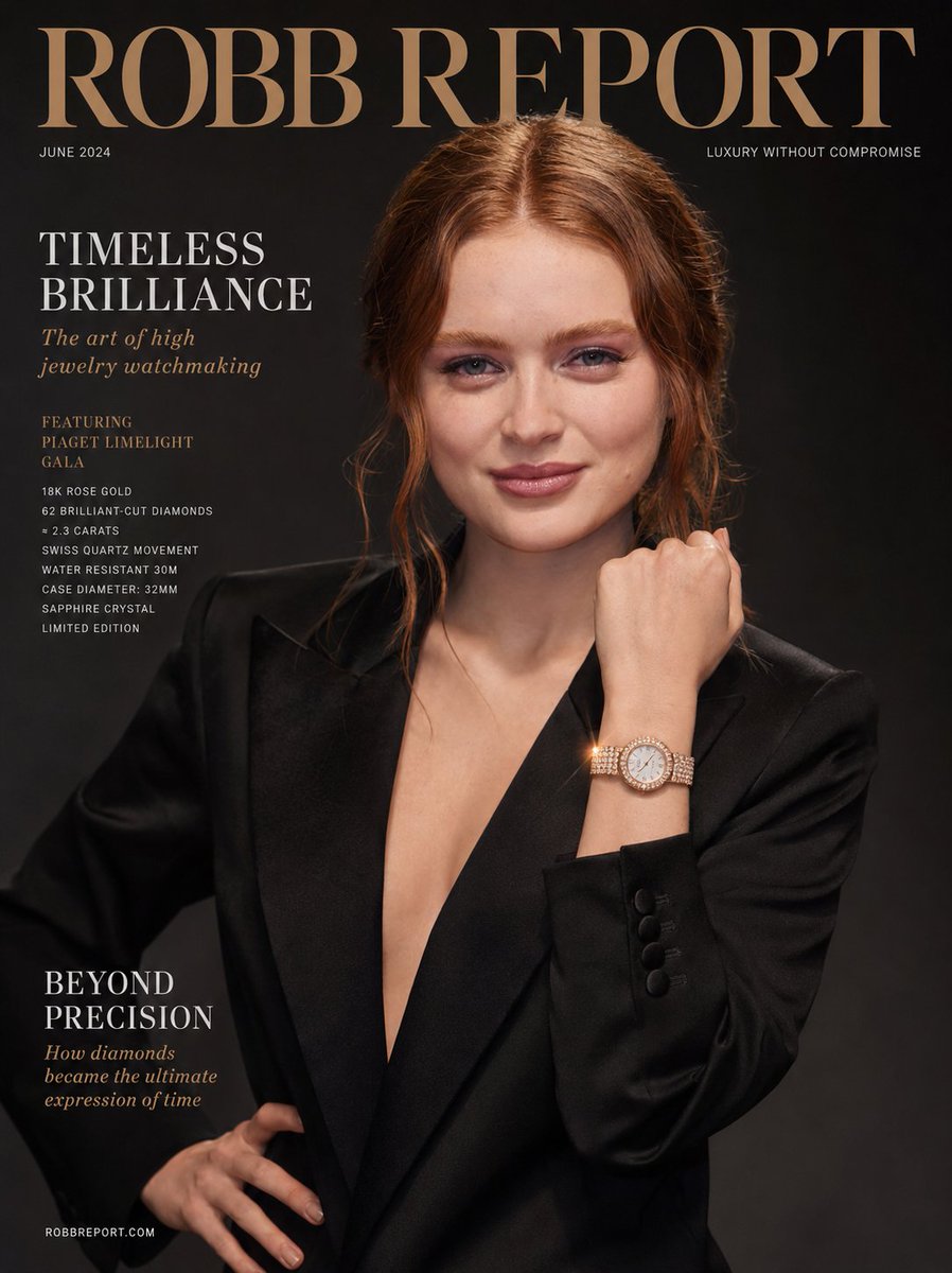 Diamond Watch Luxury Editorial Cover