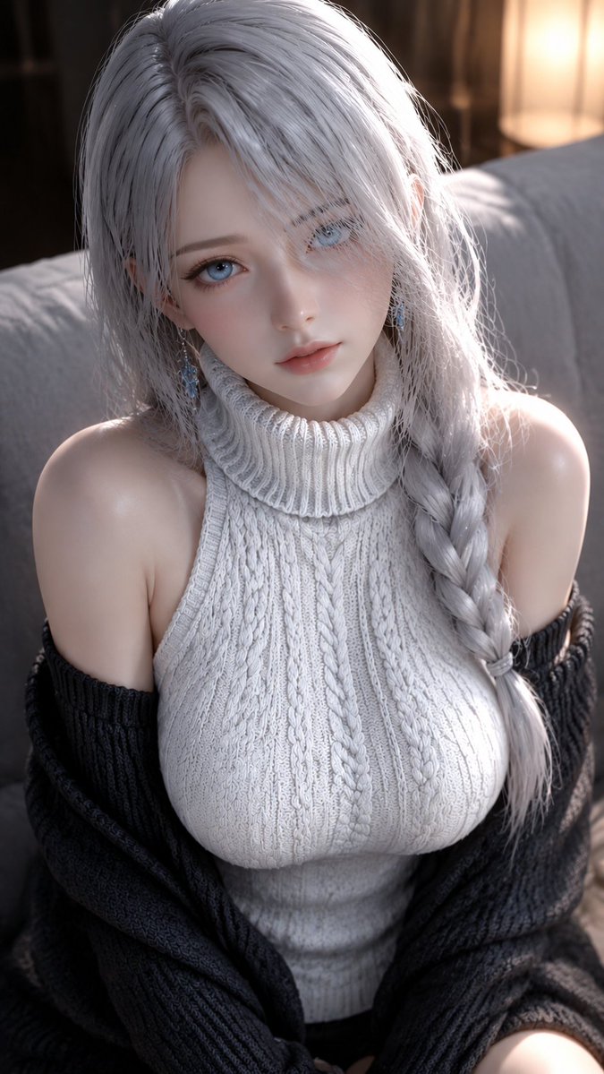 Silver-Haired Winter Reverie