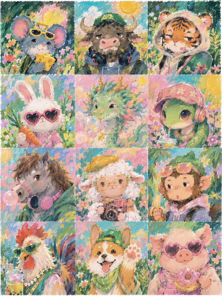 Cute Zodiac Avatar Collection