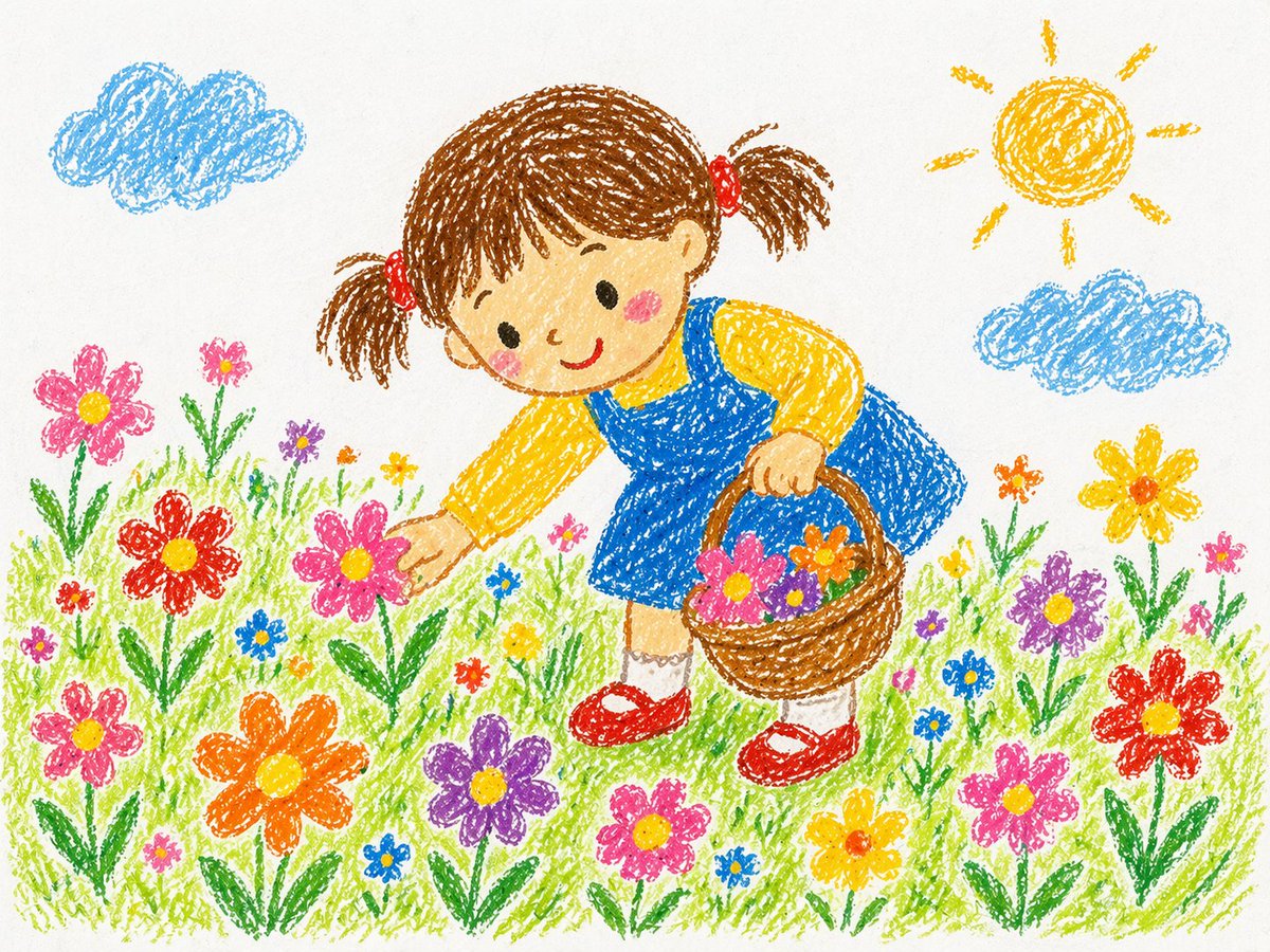Crayon Childlike Art