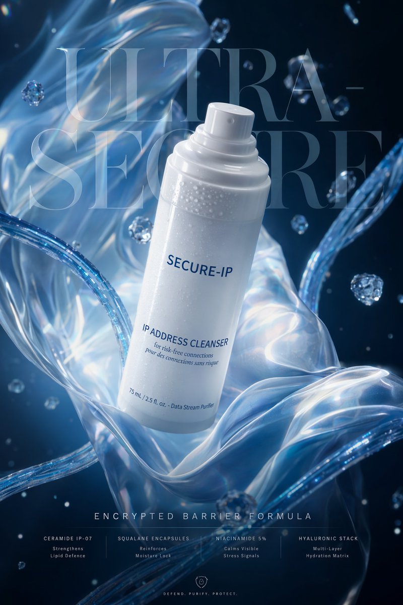 Futuristic Luxury Skincare Ad