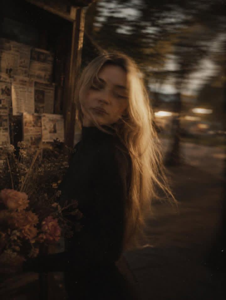 Golden Hour Flower Shop Portrait