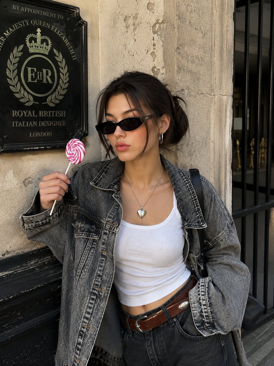 Korean Street Style Candid Fashion Portrait