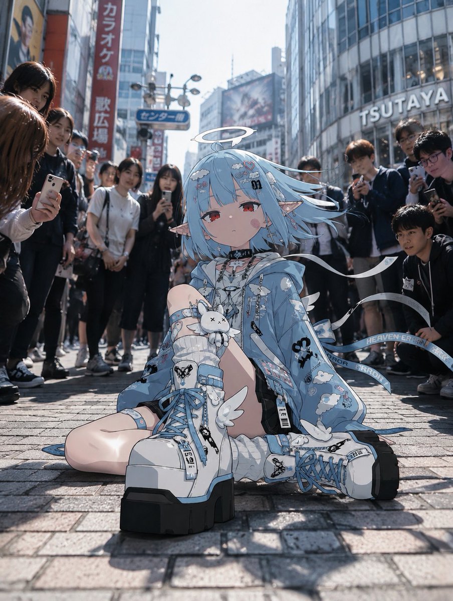 Blue Angel Appears in Shibuya