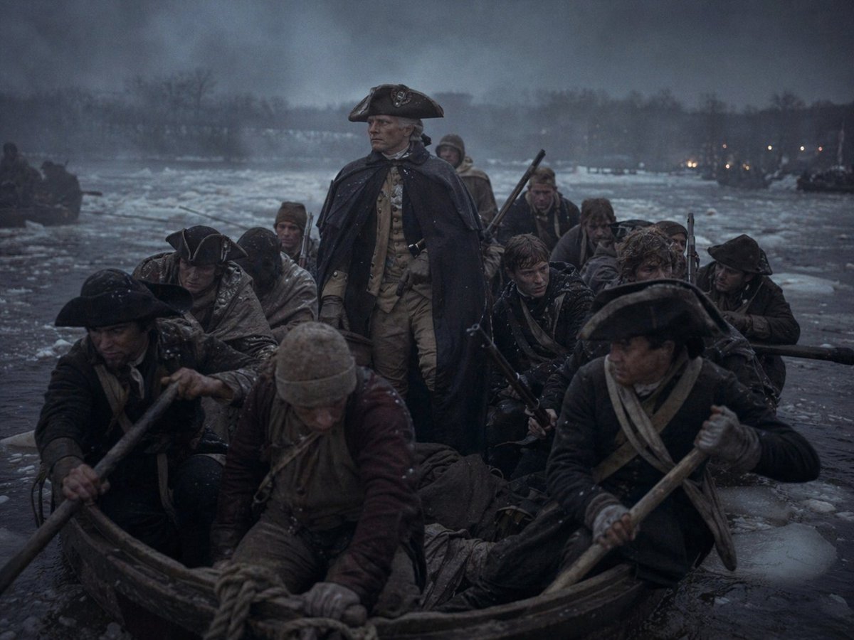 Washington's Icy Crossing