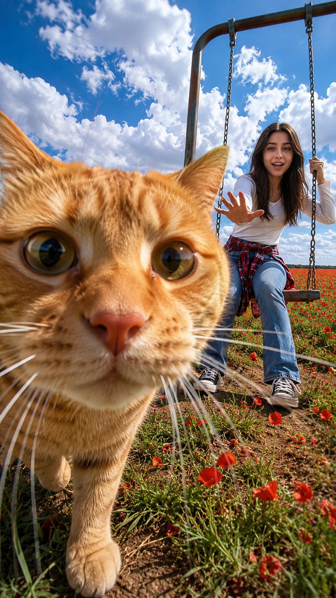 Cat Photobombs Perfect Summer Shot
