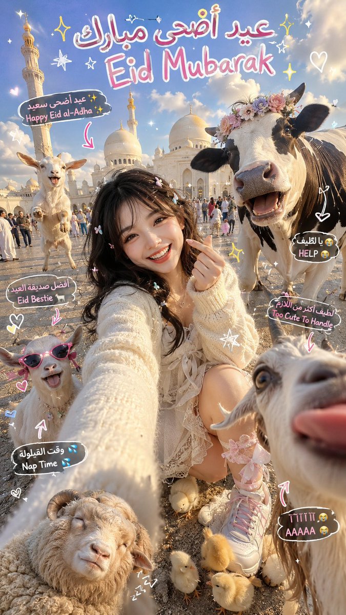Eid Cute Animal Selfie Chaos