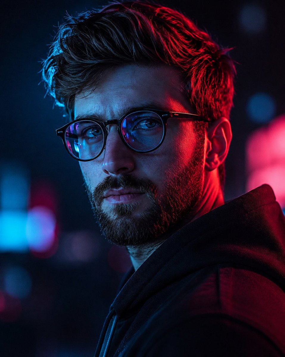 Cyberpunk Neon Portrait