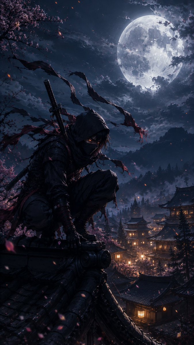 Cinematic Anime Ninja Wallpaper Art