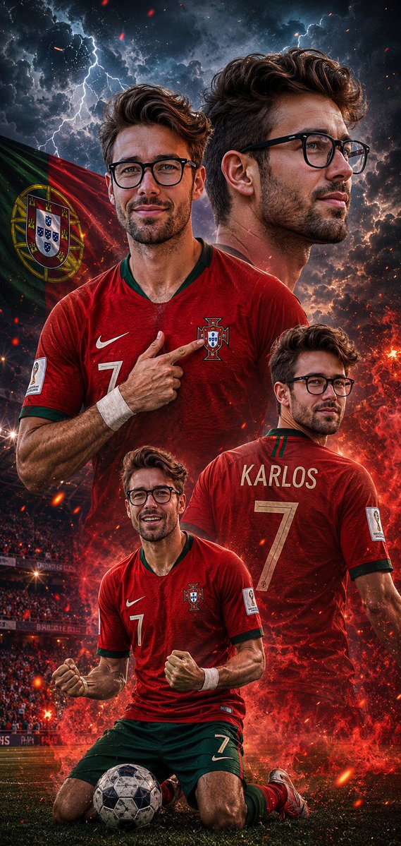 Epic Portugal Football Star Poster
