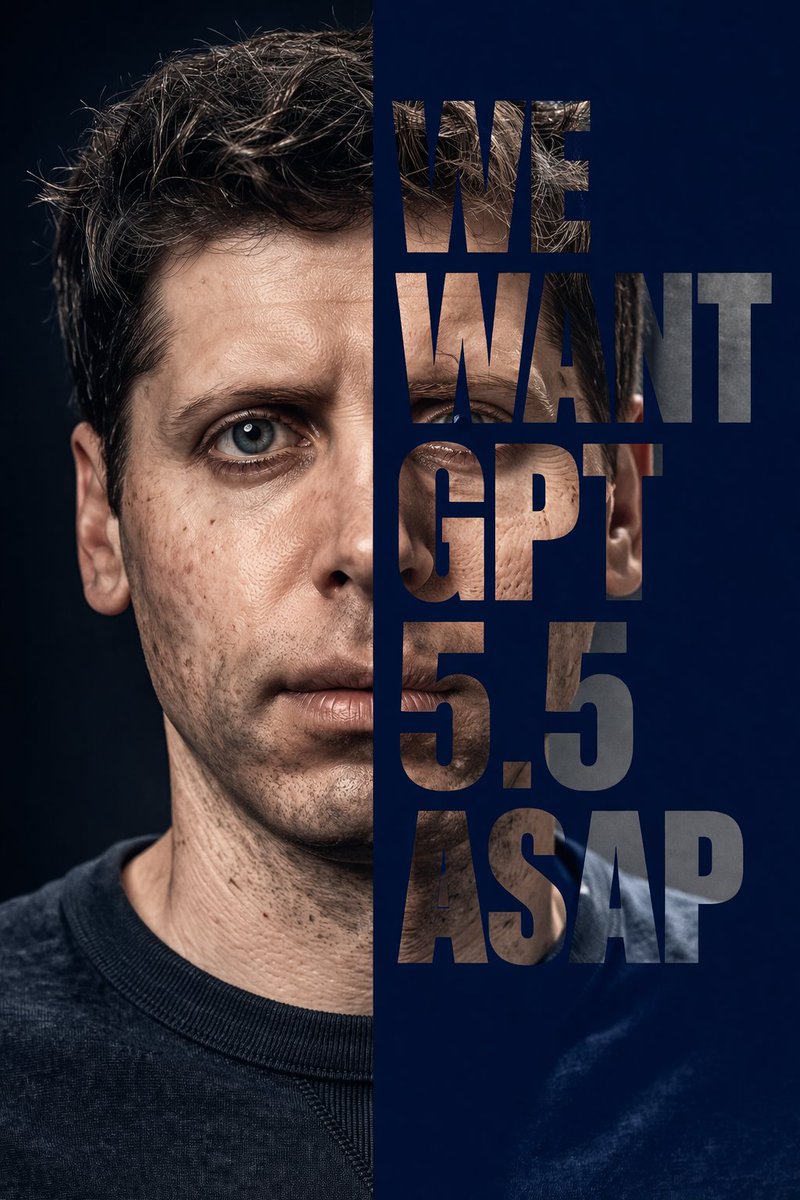Typography Portrait: AI Demand