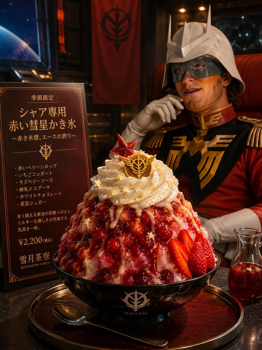 Red Comet Shaved Ice Special