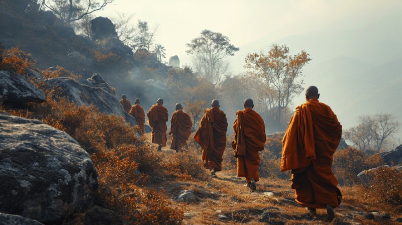 Twelve Lethal Warrior Monks in Nepal Noir