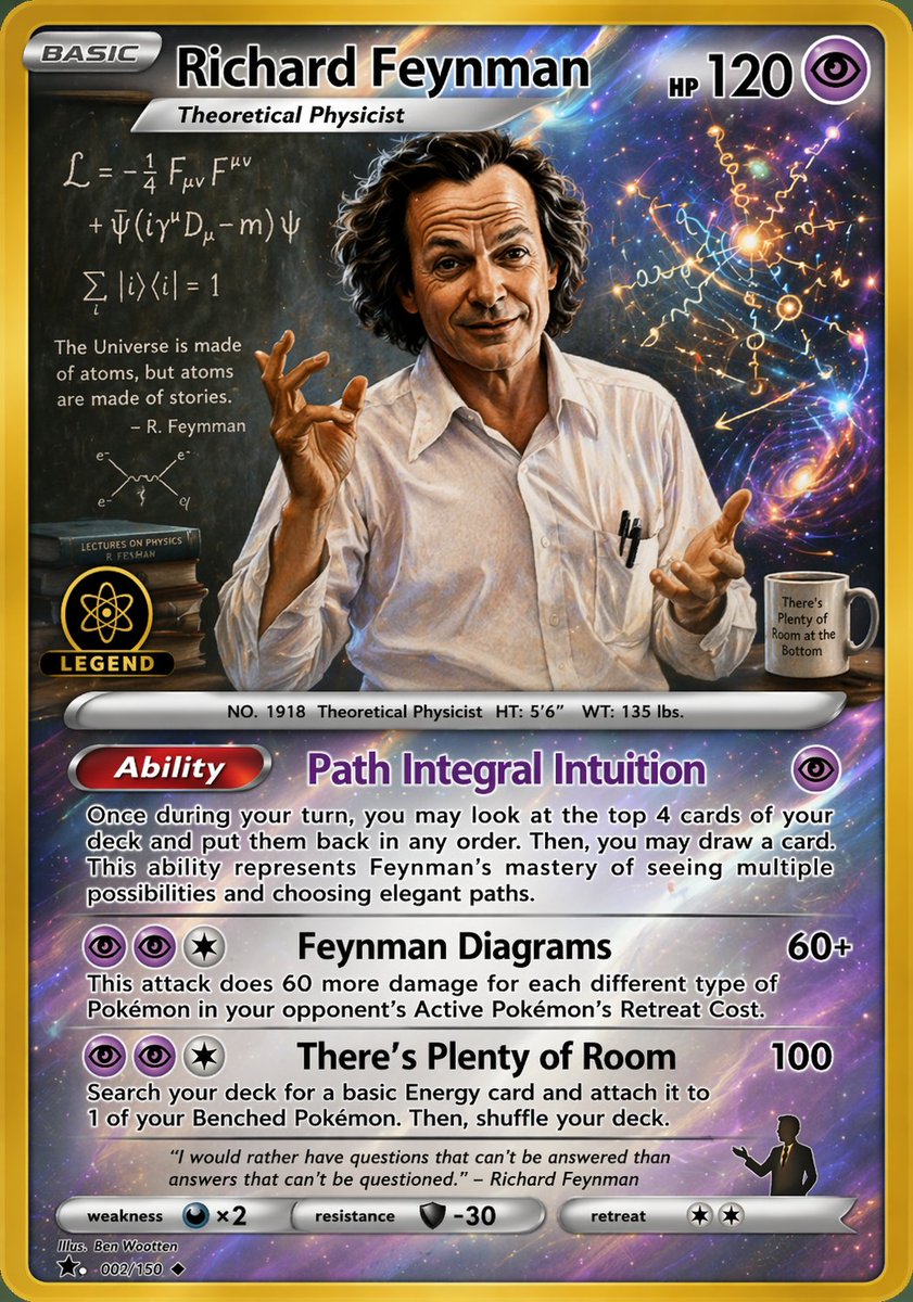 Feynman Parody Trading Card