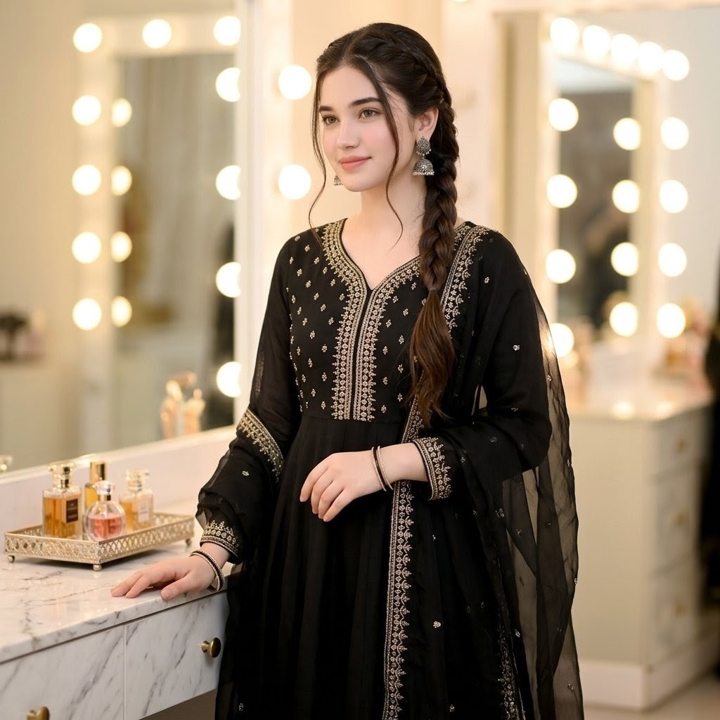 Elegant Woman Vanity Portrait