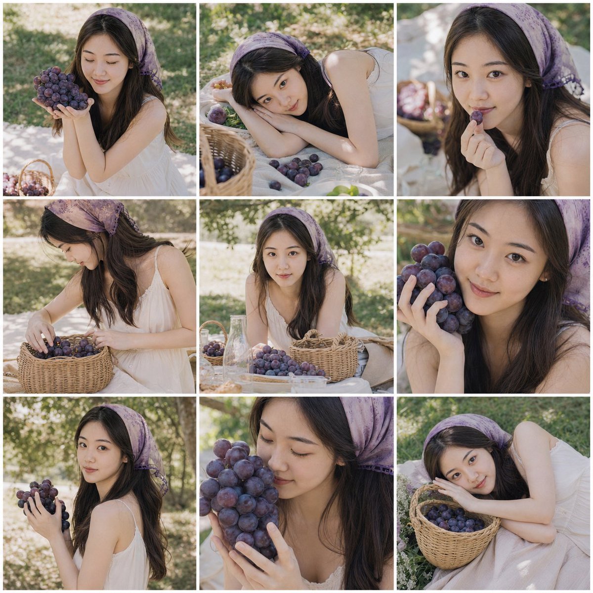 Summer Grape Girl Photo Shoot