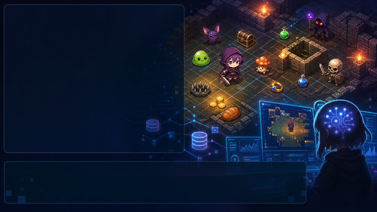 Cyber Fantasy Dungeon AI Game Design