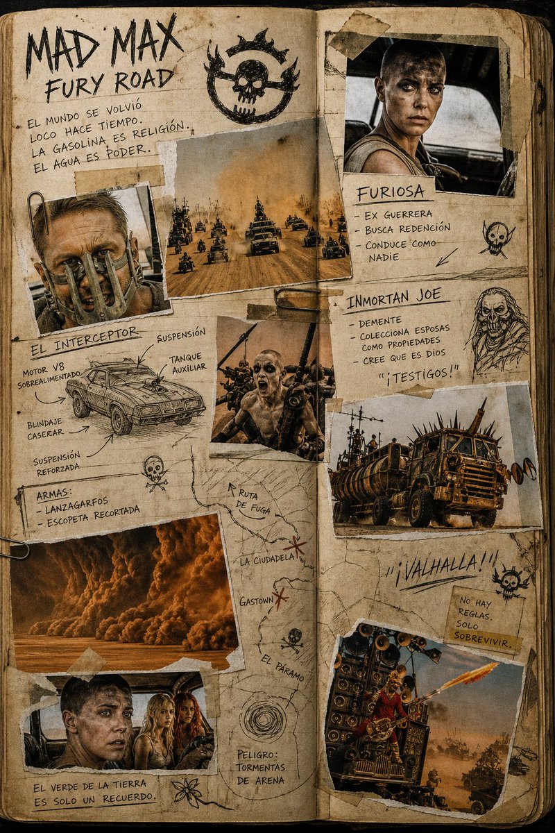 Mad Max Intimate Diary Collage