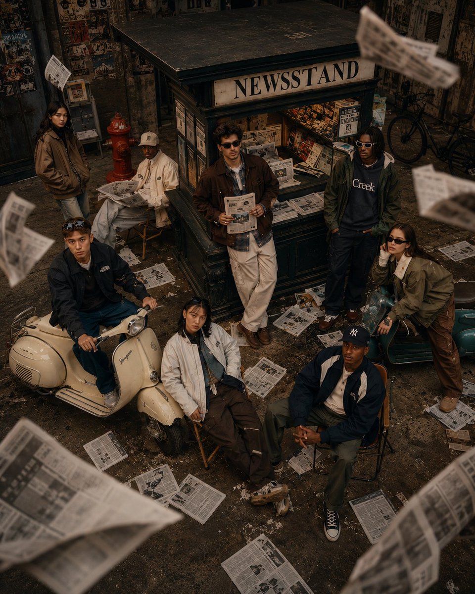 Retro Newsstand Fashion Editorial Shoot