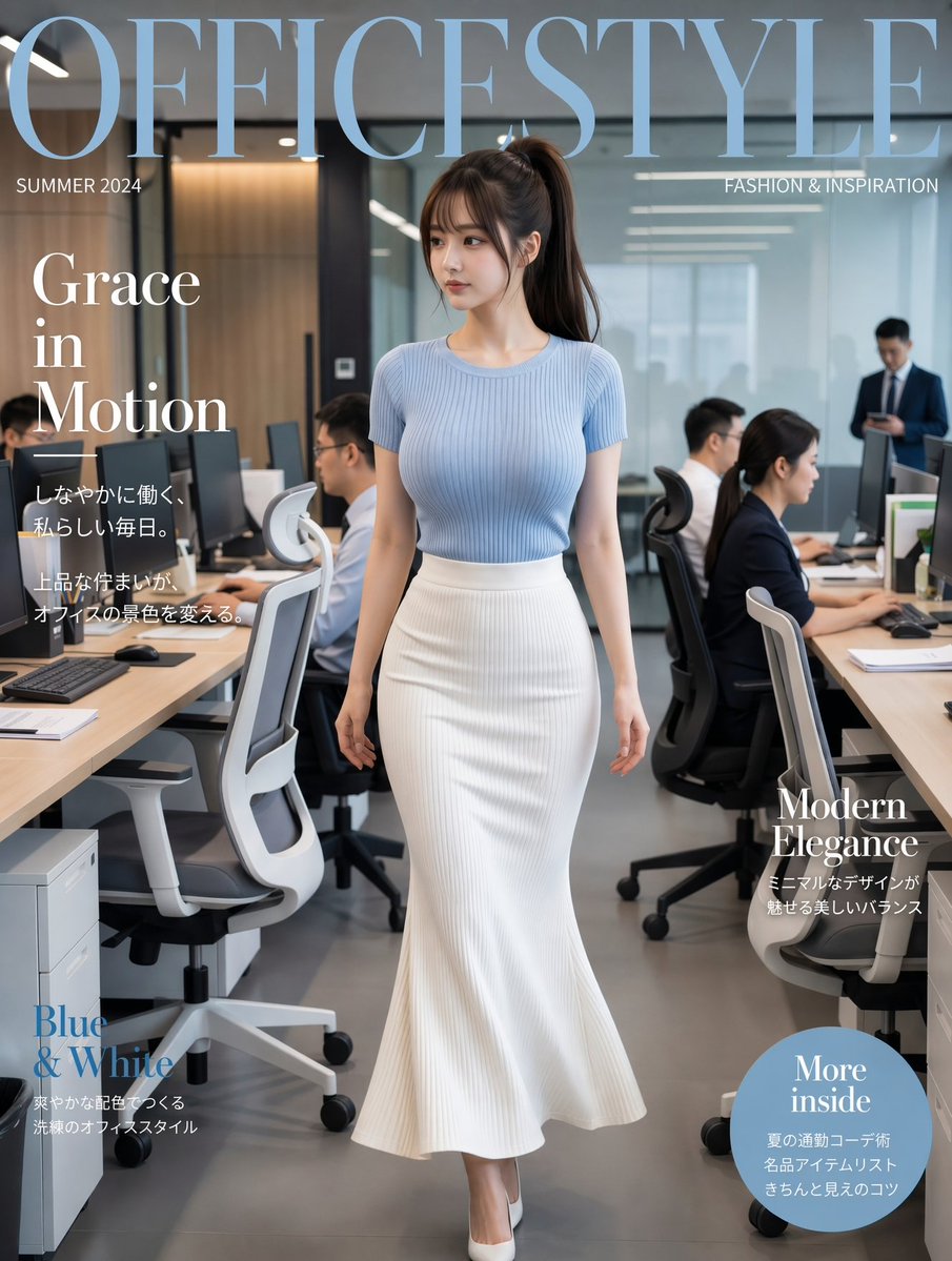 High Fashion Modern Office Editorial Cover