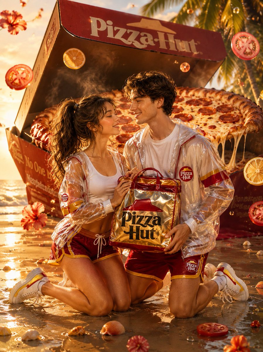 Stylish Beach Pizza Hut Ad