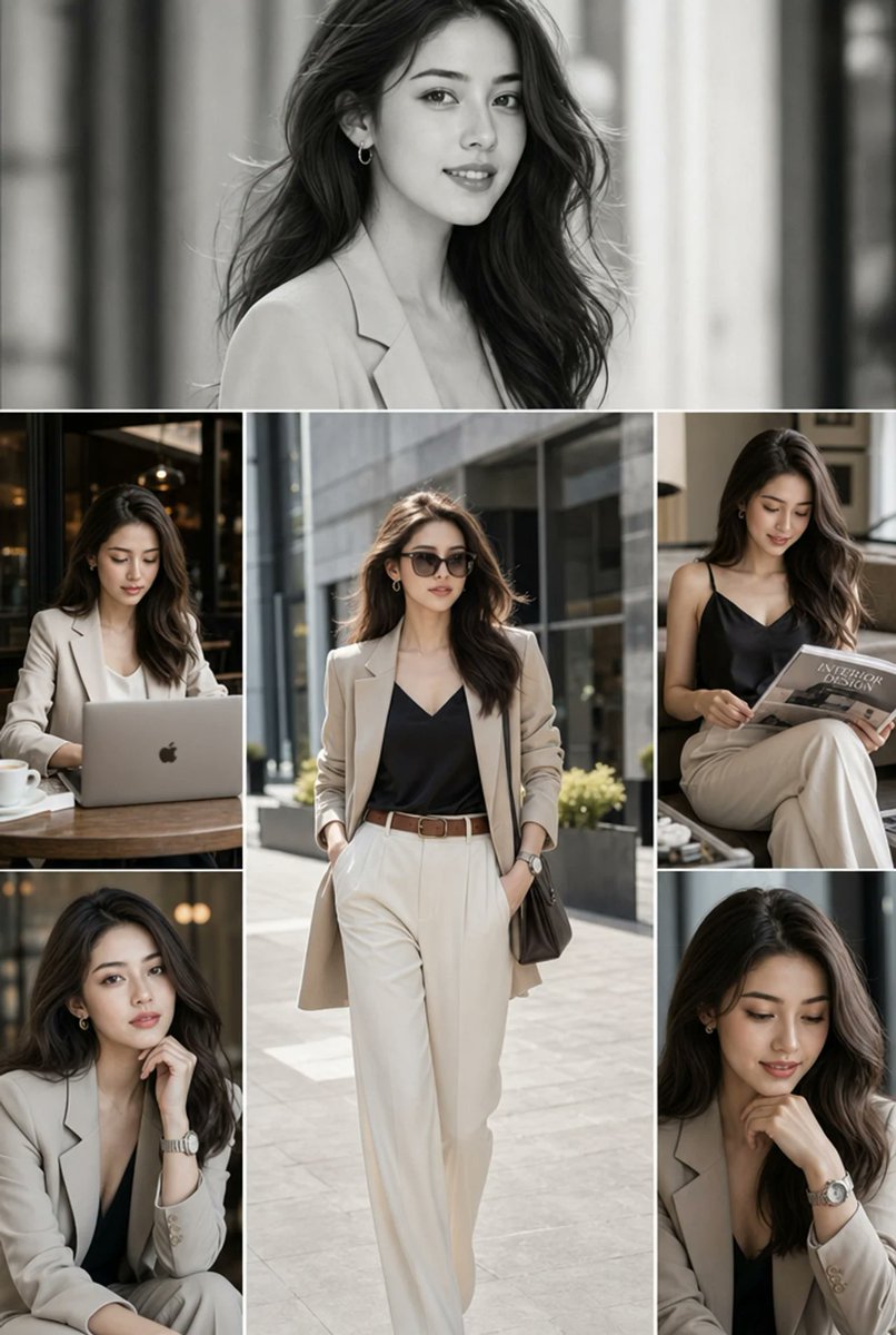 Bangkok Nights Fashion Collage