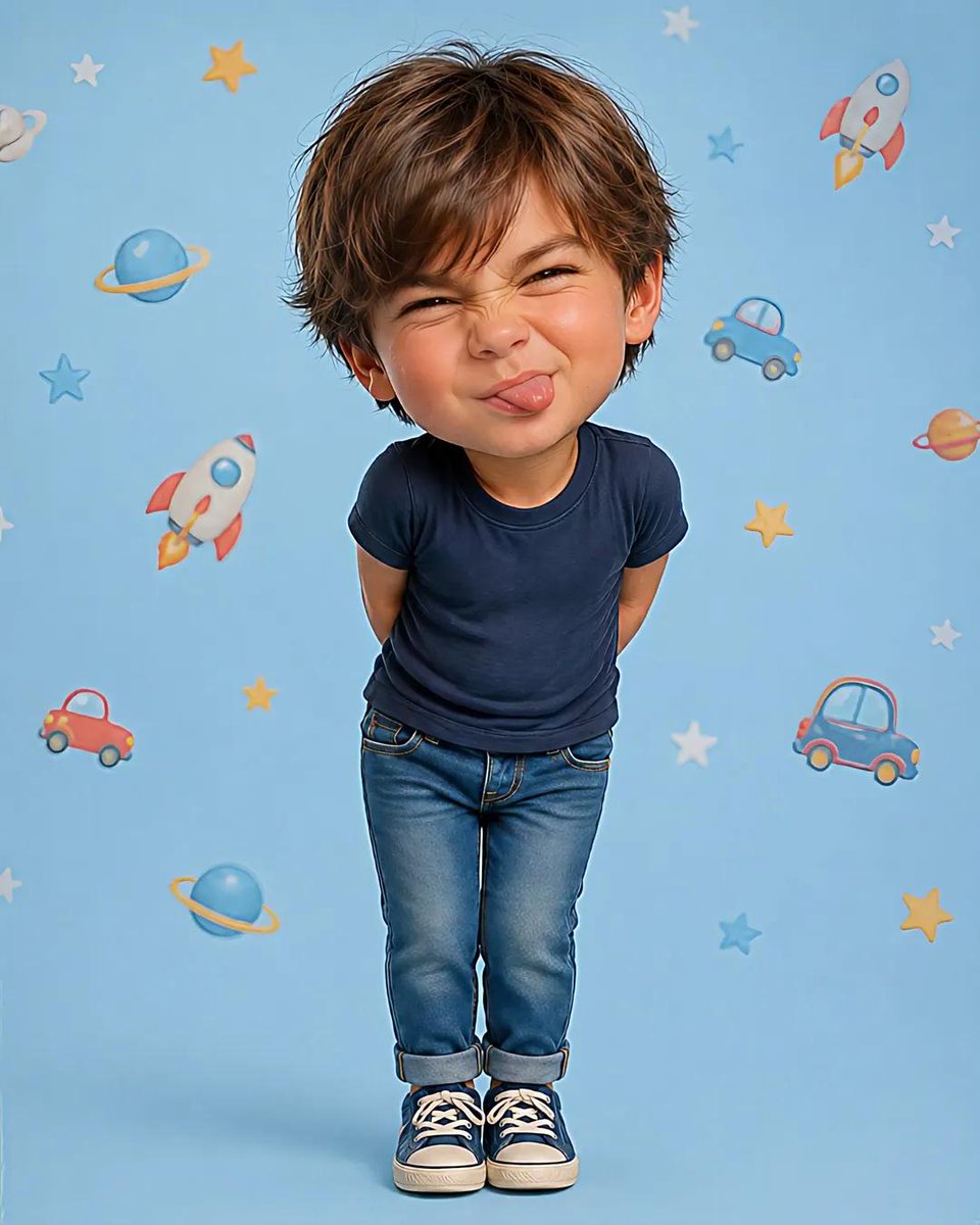 Pixar-Style Cute Kids Playful