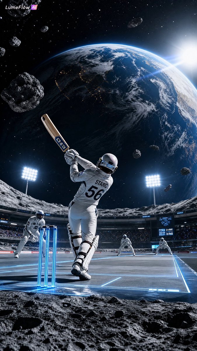 Epic Lunar Space Cricket Showdown