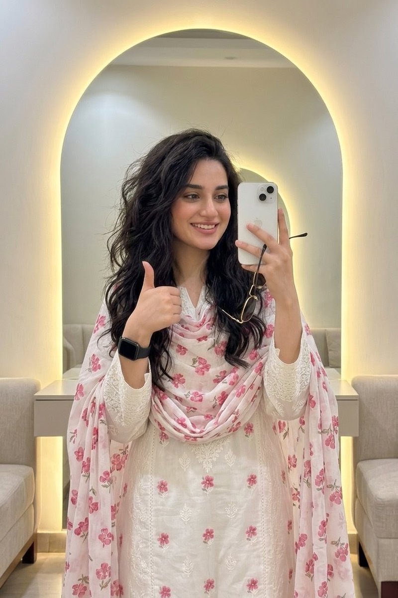 Stylish Mirror Selfie Portrait