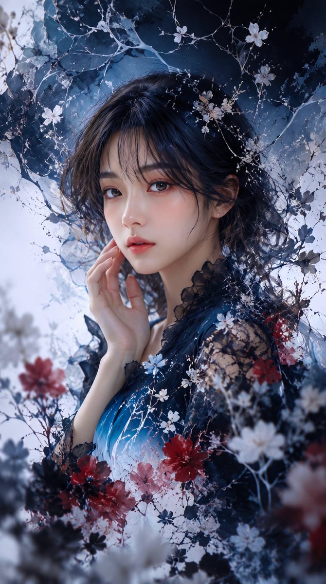 Paper Flower Dream Portrait