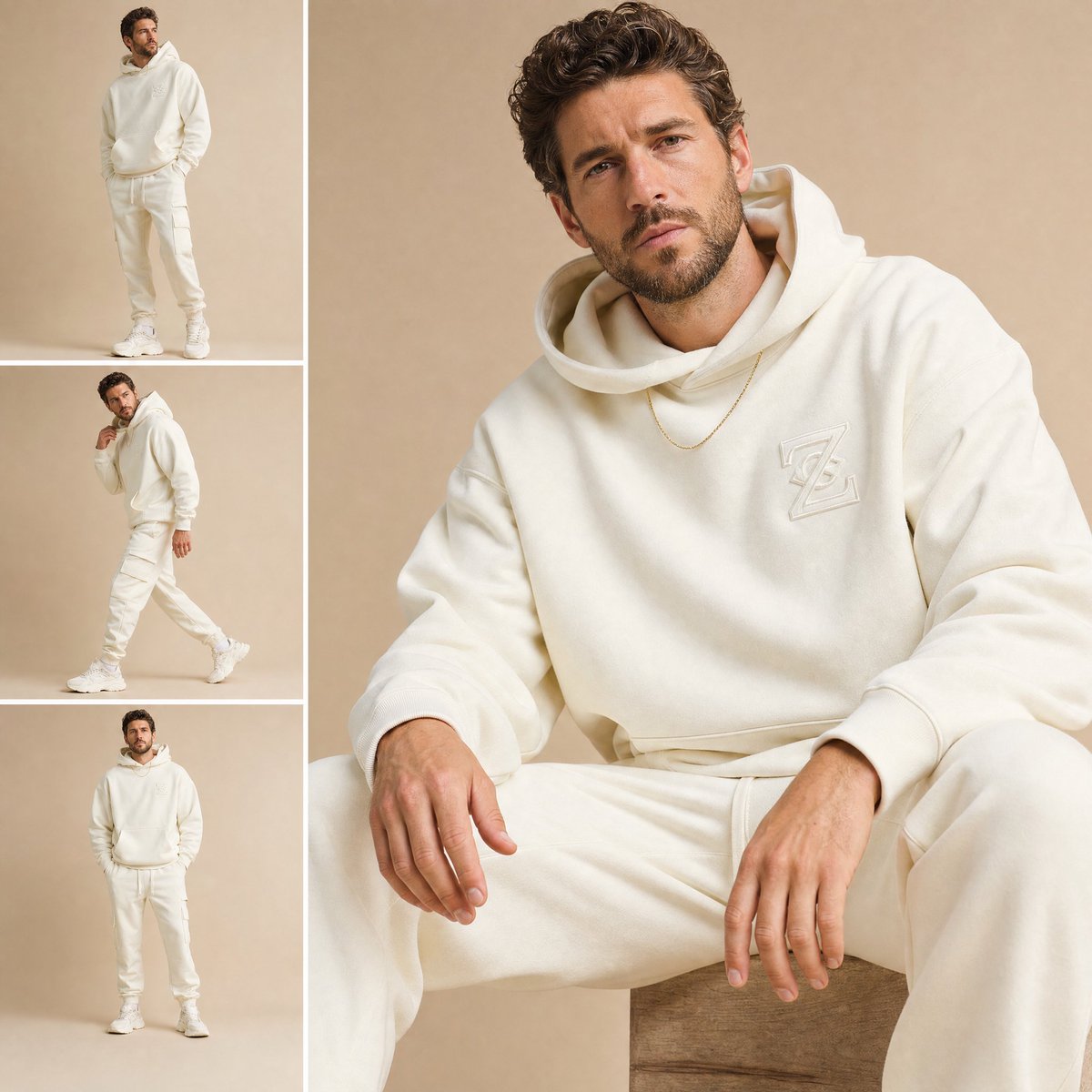 Men Fashion Lookbook Collage Grid
