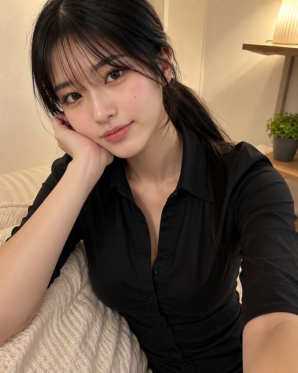 Authentic Japanese Girl Selfie