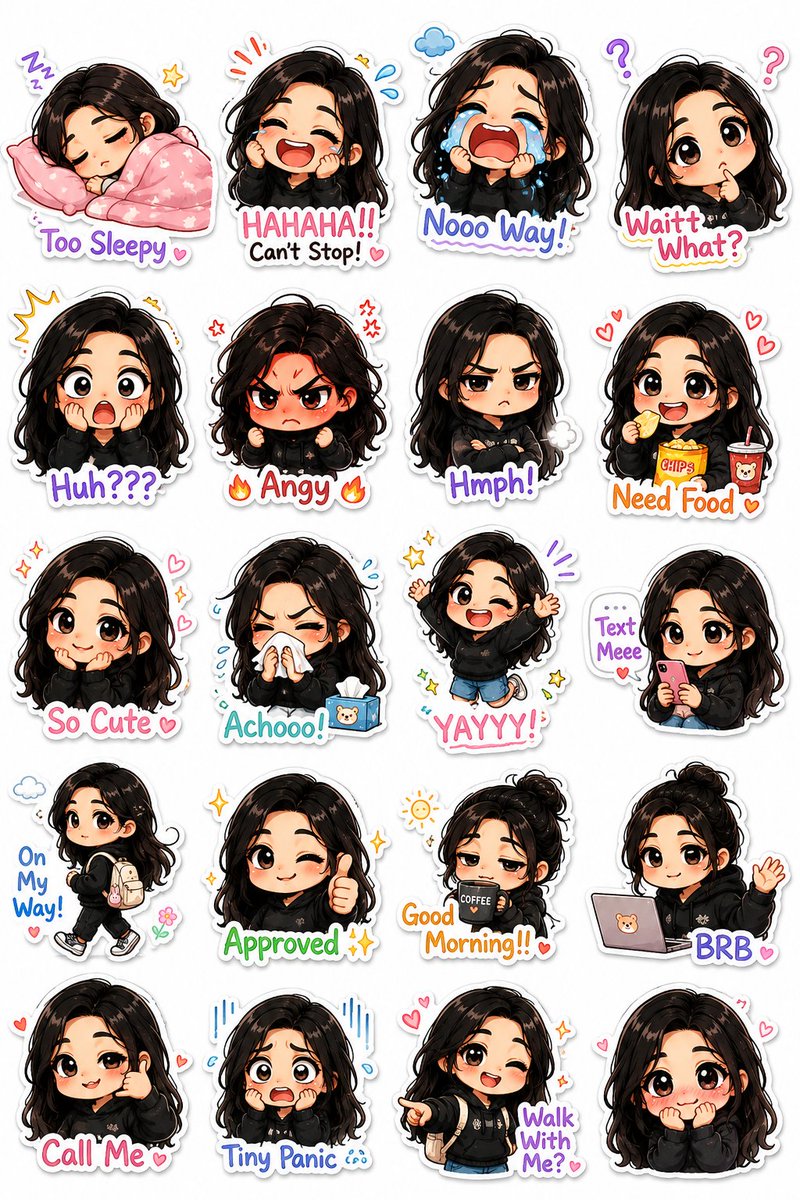 Premium Kawaii Chibi Sticker Pack