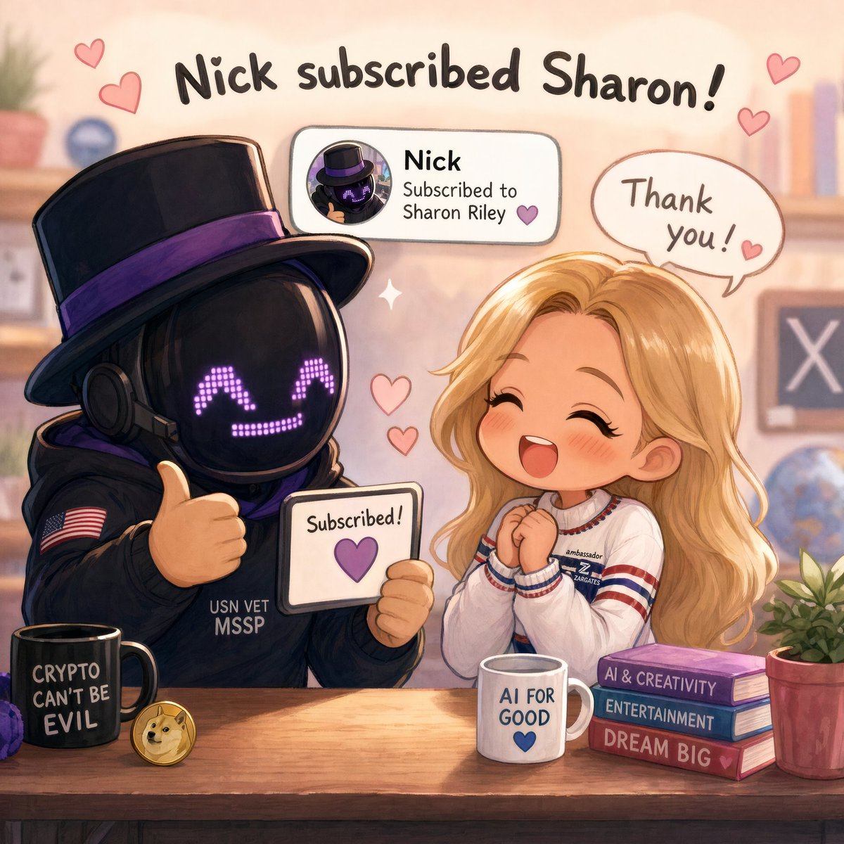 Robot Subscription Celebration Art