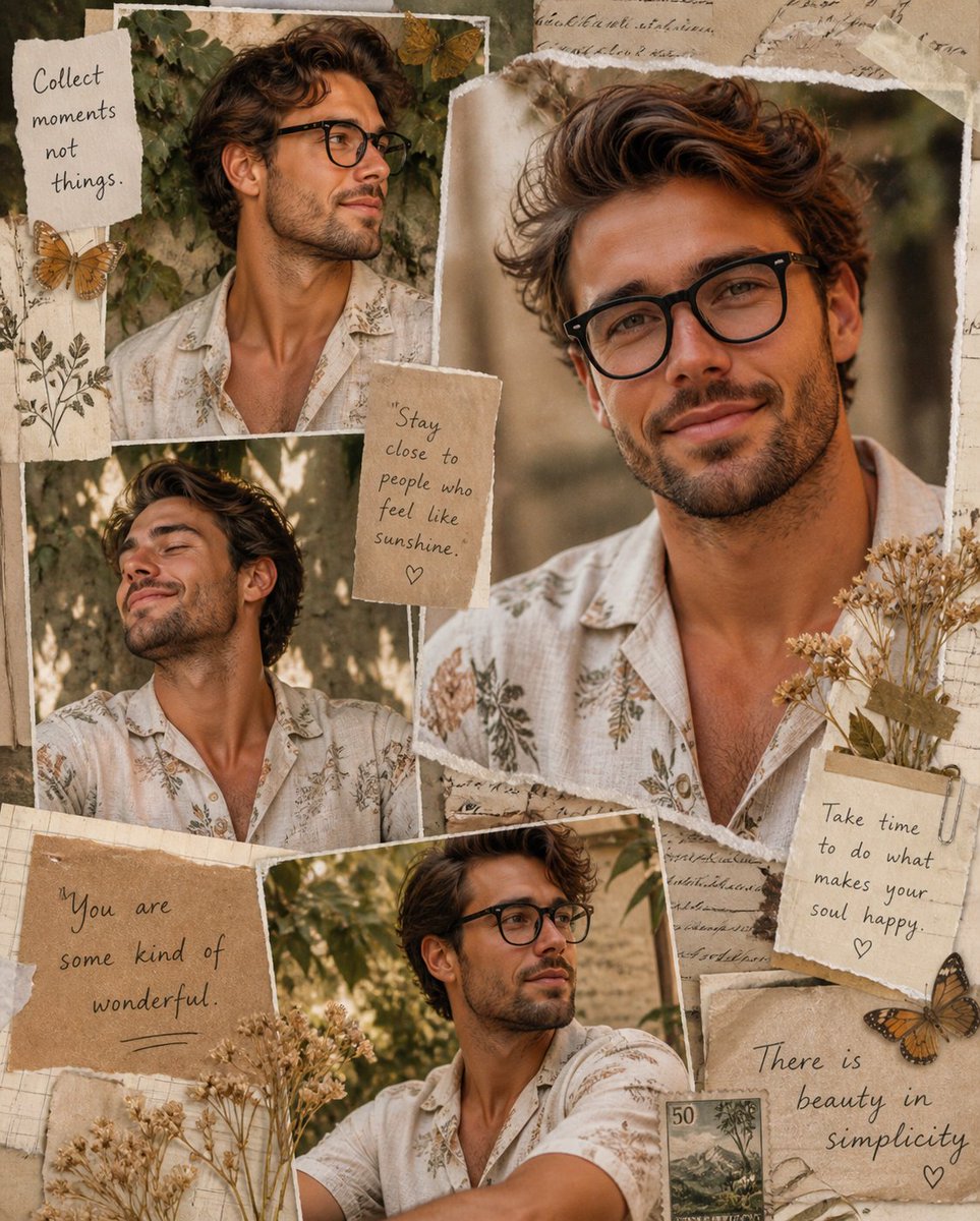 Aesthetic Vintage Collage Portrait