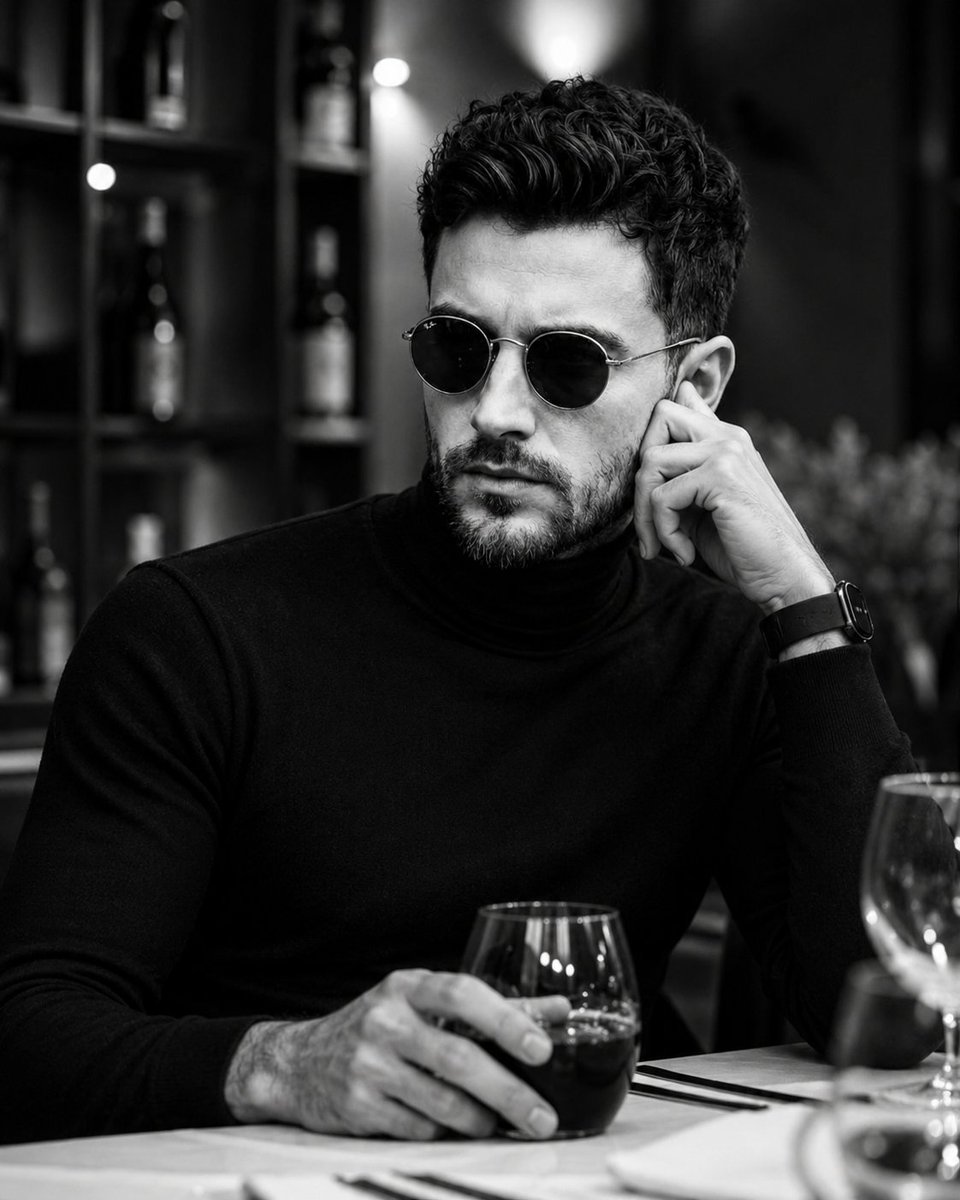 Cinematic Noir Gentleman Portrait