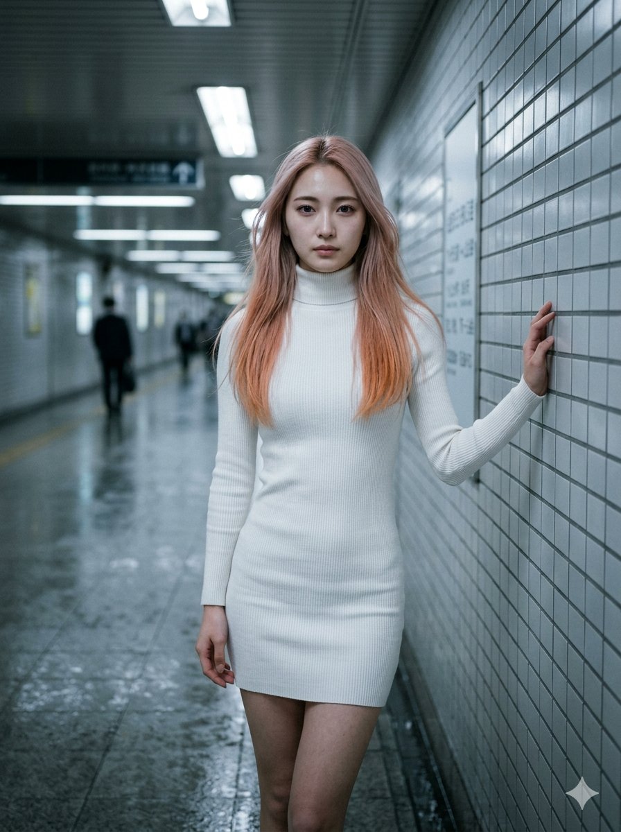 Subway Morning Fashion Portrait
